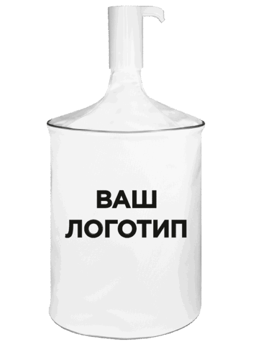 Заказать чехол на бутыль 19 литров для помпы с логотипом