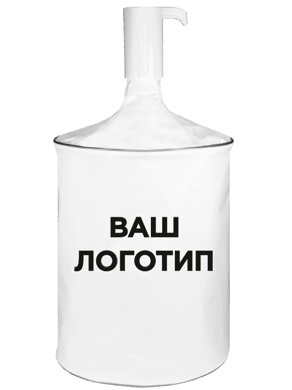 Заказать чехол на бутыль 19 литров для помпы с логотипом